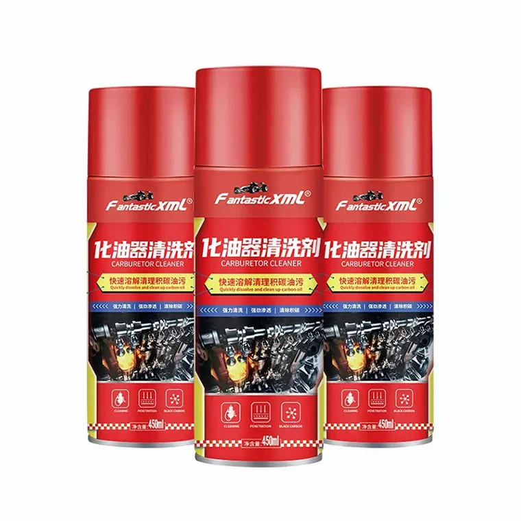 High quality factory wholesale prices 450ML car care products car machine cleaning carbon cleaner spray carb choke cleaner