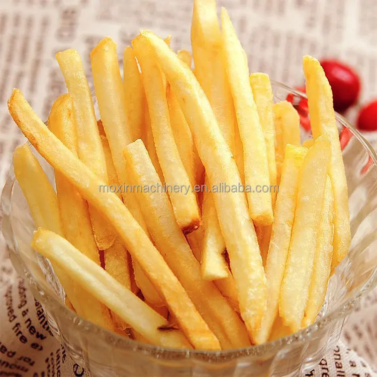Moxin 30kgh 50kgh 100kgh Semi Automatic Cassava Potato Chips Making Machine French Fries Production Line With Low Cost
