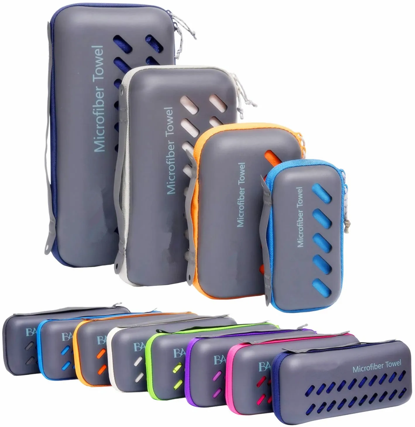 Большое полотенце из микрофибры для путешествий спортзала с сумкой высокого