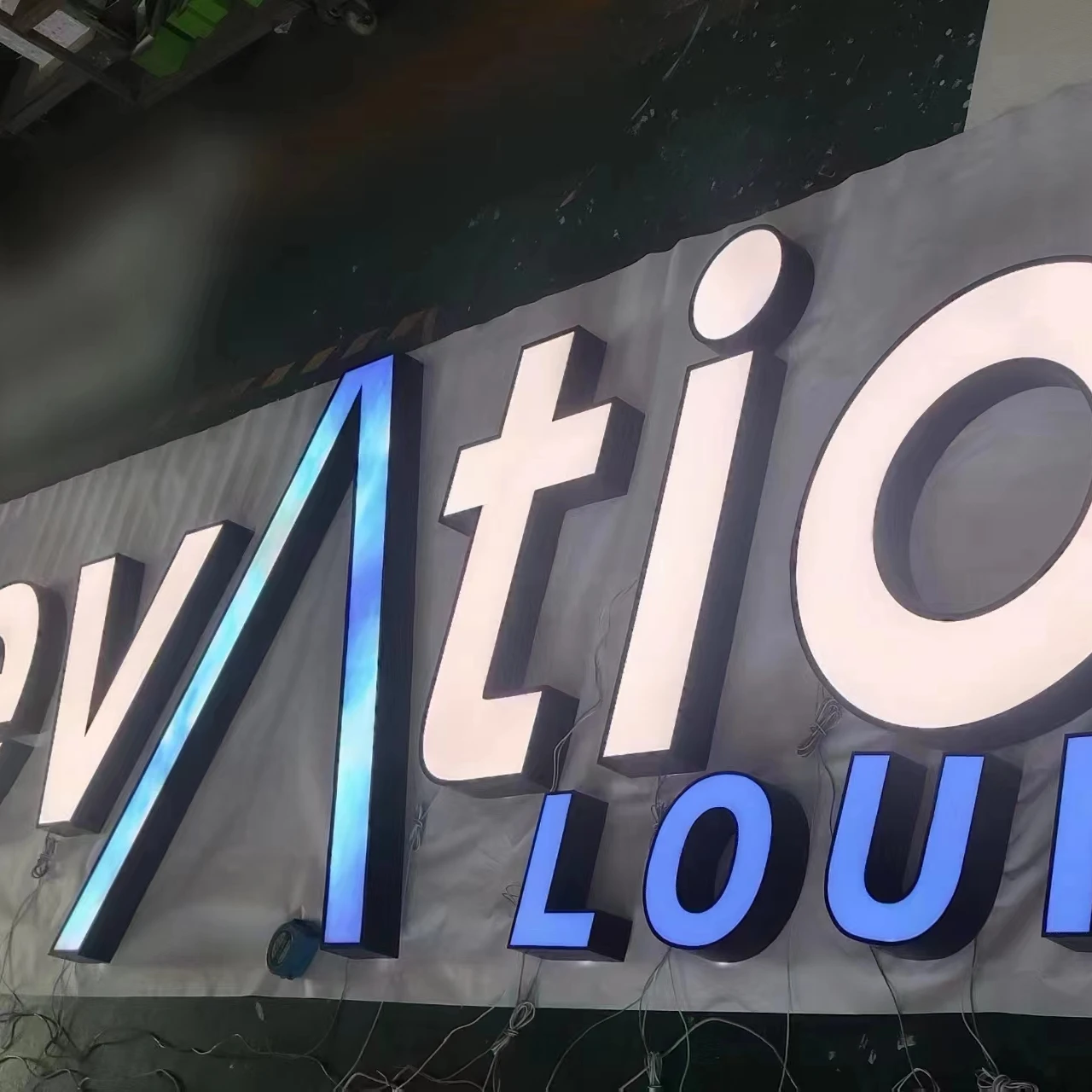 Customized channel letters making advertising sign Outdoor 3D led logo acrylic store sign illuminated business retail signboard