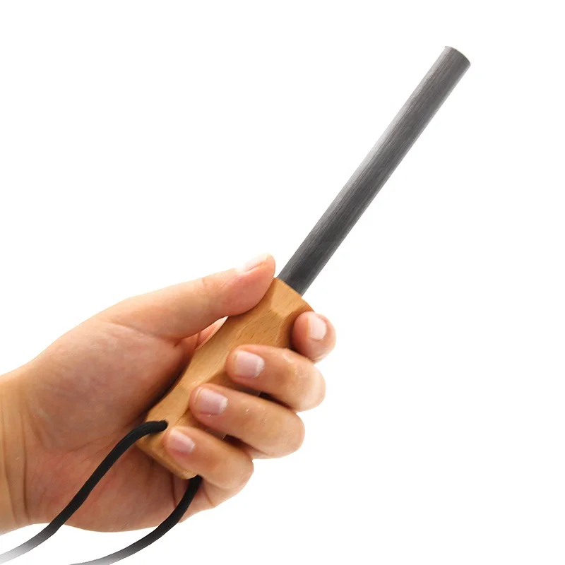 1/2 Inch Big Ergononmic Wooden Handle Ferro Rod Firestarter Uberleben Feuerstahl Firesteel Rod for Bushcraft