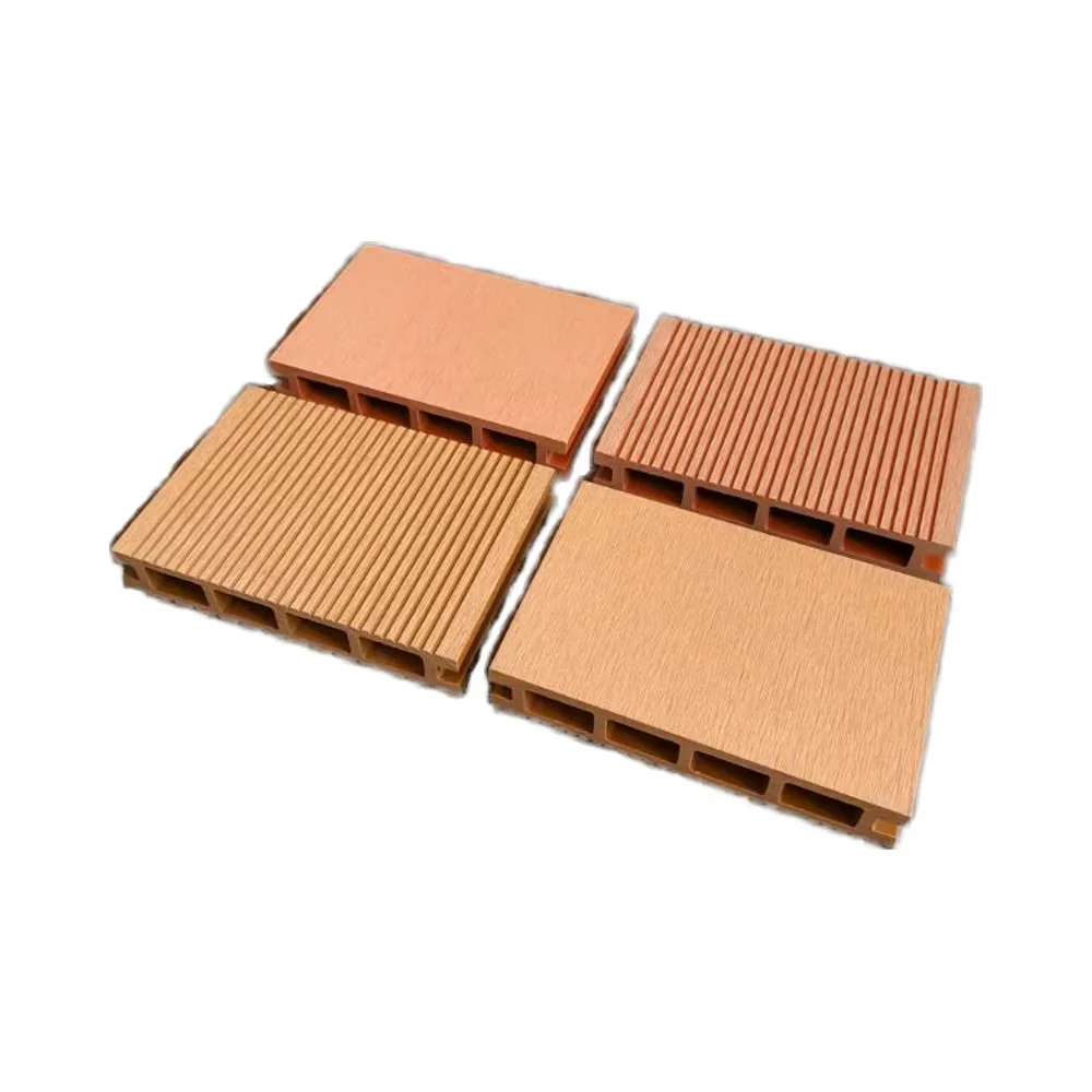 Modern Exterior Durable Mottled Wood Grain WPC Slat Wall Paneling Composite Decking Floor