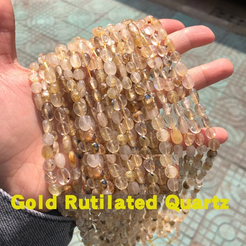 Irregular Shape Smooth Precious Gem Stone Beads Lavender Amethyst Rose Quartz aquamarine prehnite Stone Beads Accessories