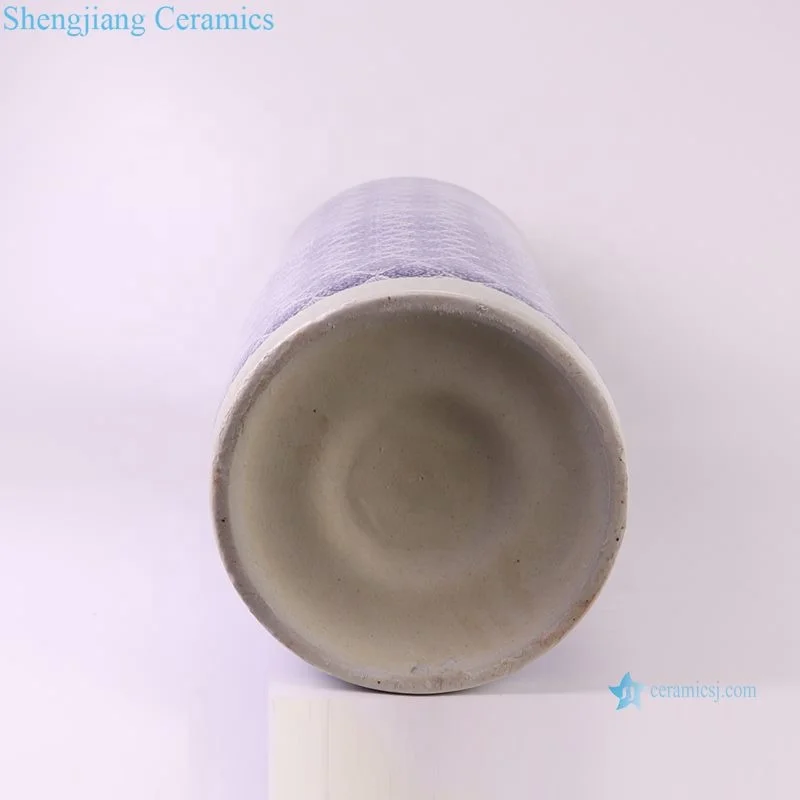 RXDA01-A  Jingdezhen High Quality and Low Price Porcelain Blue and White Flower Ceramic Quiver Umbrella Tube