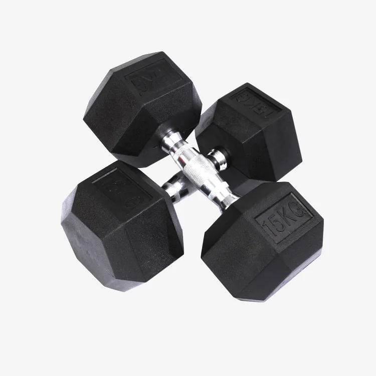 55-100 Lb Kg Black Gym Weightlifting Rubber Hex Gym Adjustable For Sale Cheap For Home Fitness Chrome Weight Dumbbel