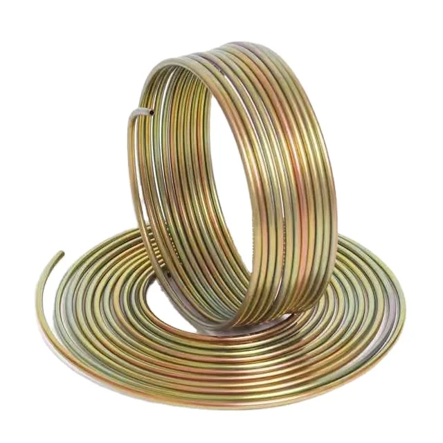 3/16inch 4.76mm color zinc coated bundy tube for automobile brake line, transmission and power steering system