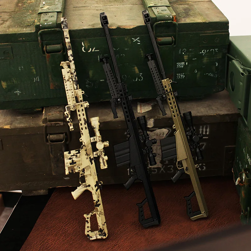 Hot Sale Factory Supply Mini Toy Gun Metal Goat Gun Outdoor Barrett Model With Bullet