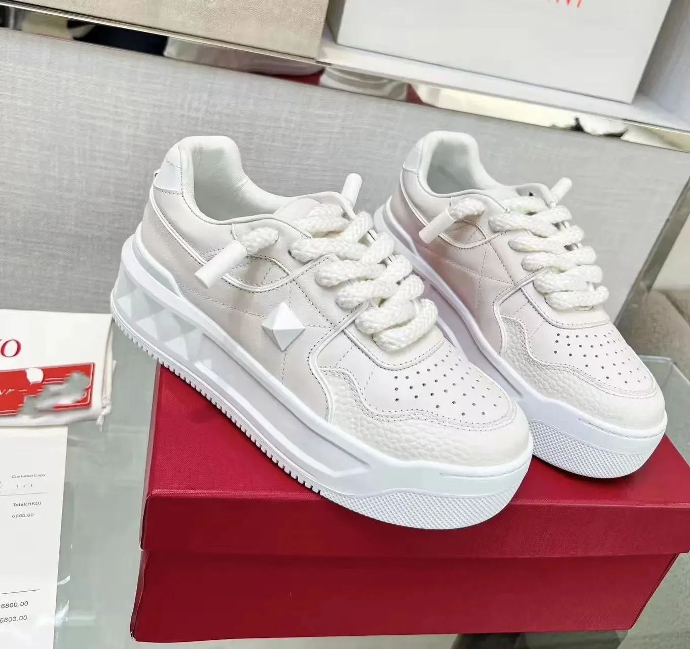 Fashion Bold Platform Designer Casual ShoesWomen Sports Trainers Top Quality Suede Leather Plate-forme Woman Sneakers