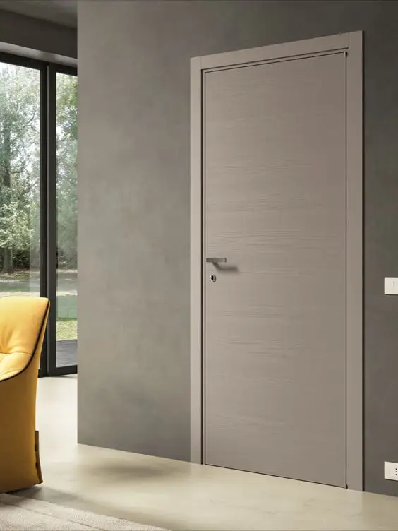 Low price interior hardwood door fill in solid wood core Prehung Melamine Mdf Hotel Door With Frames