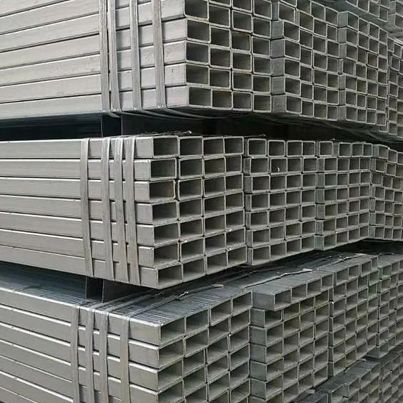 ASTM A106 A36 A53 1.0033 BS 1387 MS ERW hollow steel pipe GI hot dip galvanized steel pipe EMT welded steel square  pipes