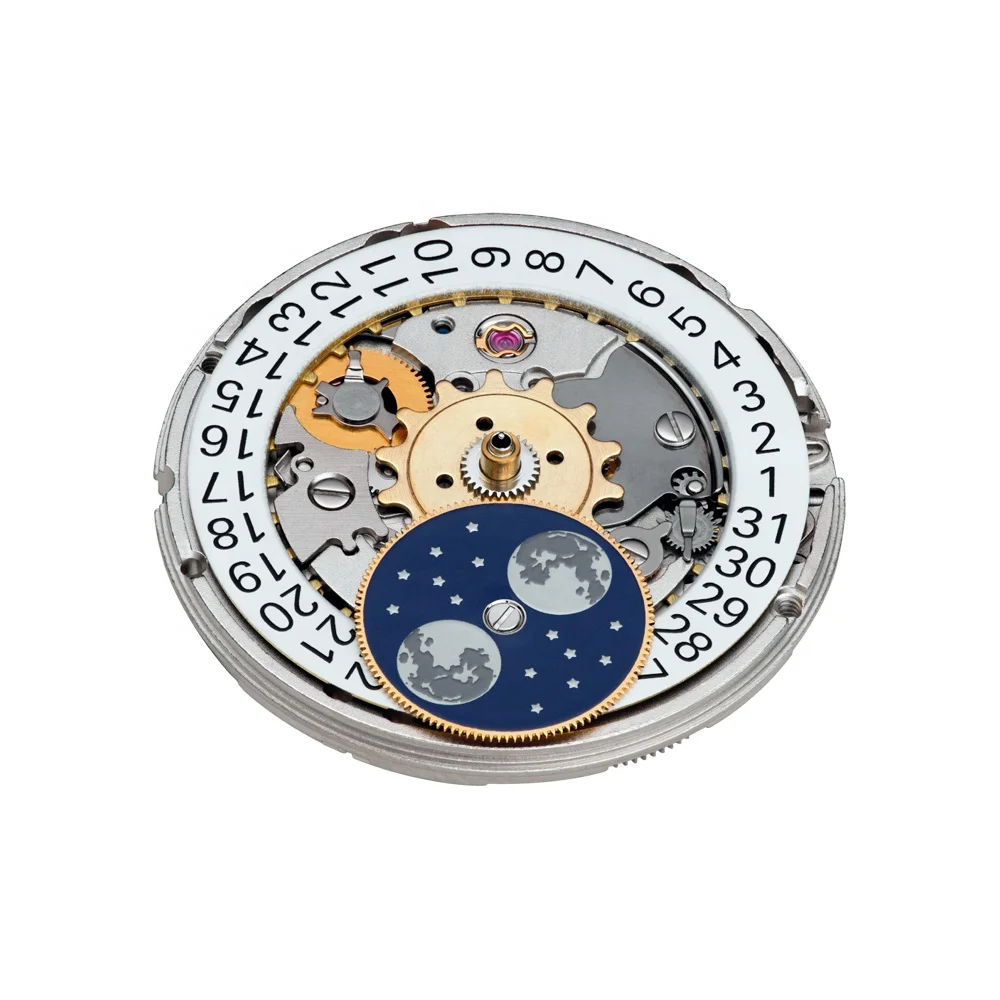 Silver Color Version Automatic Mechanical Watch Sellita SW280-1 Movement Caliber for Sale