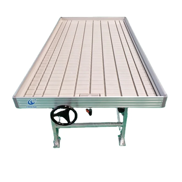 Hebei Chenchao Greenhouse Hydroponics System Rolling Bench Ebb and Flow Planting Table for Sale