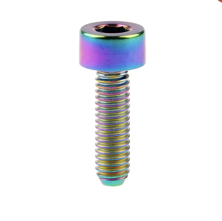 Titanium Ti Bolts M5 x 10  20 25 30 35mm Bicycle Allen Hex Socket Head Screw