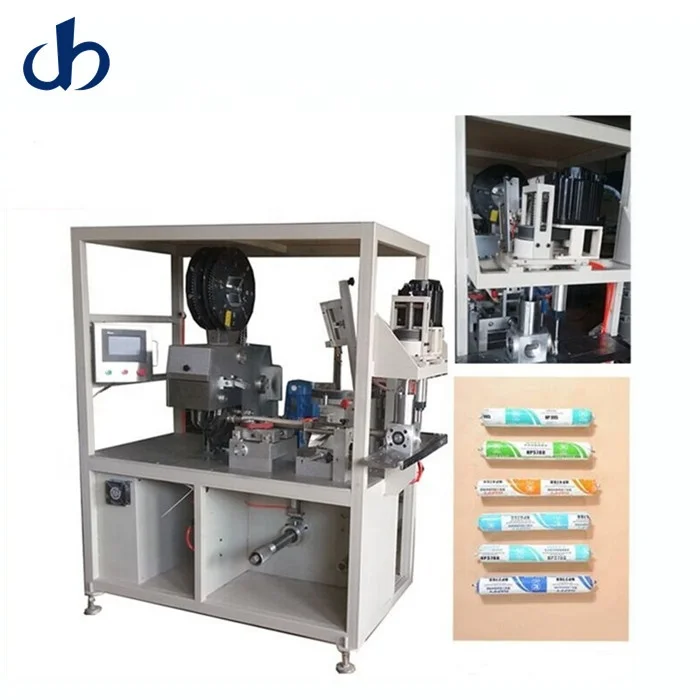 Automatic  600ml sausage type silicone sealant filling machine and clipping machine