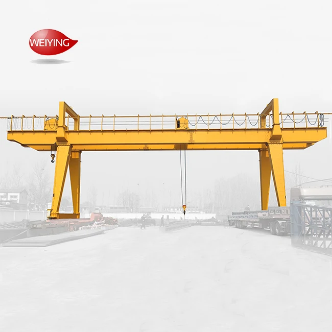 30 Ton 40 Ton 50 Ton Double Beam Grapple Gantry Crane For Concrete Elements