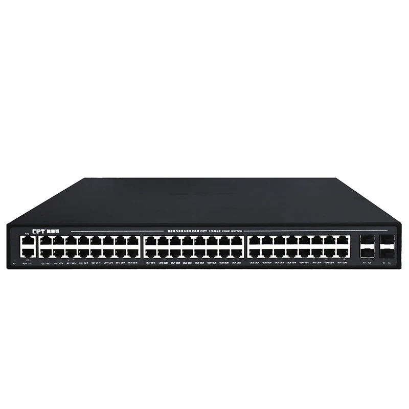 48 10/100/1000M Base-TX RJ45 port aggregation network switch with 4 10G SFP+ port