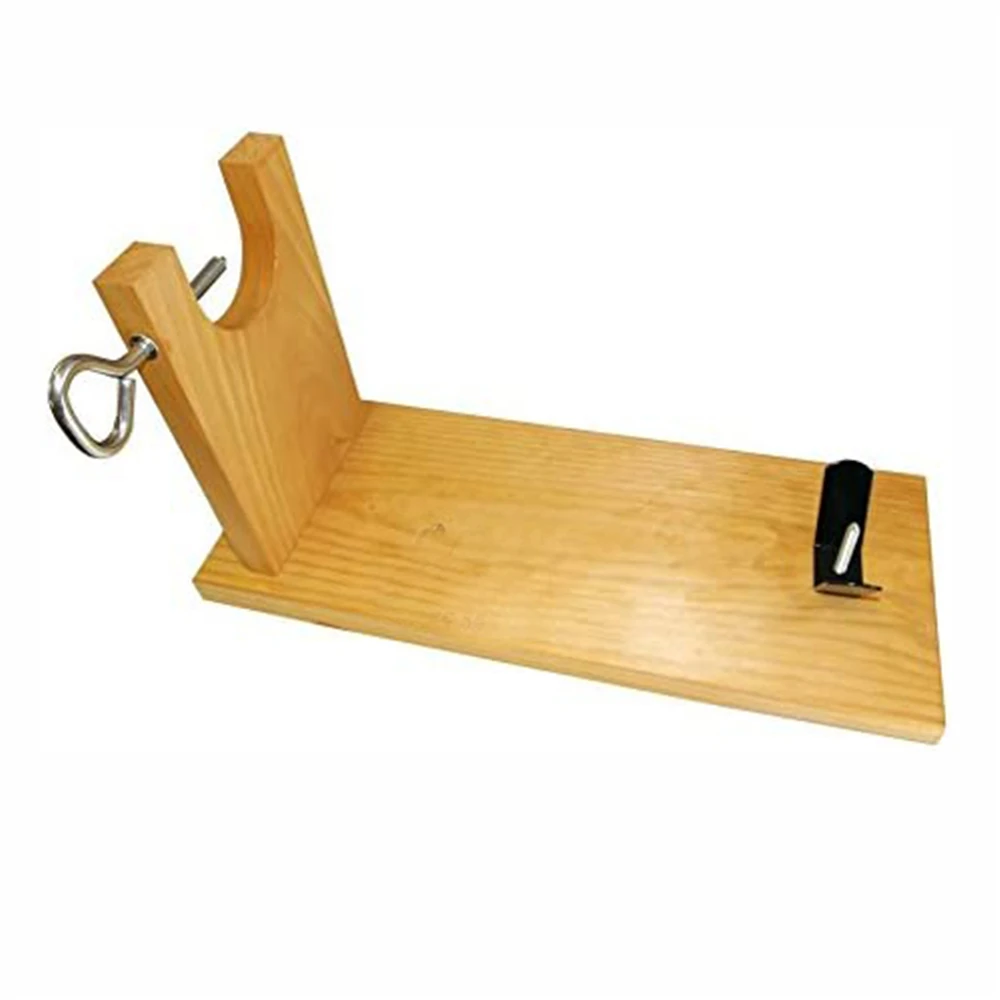 Wooden ham stand with ham knife  for Spanish Hams and Italian Prosciutto