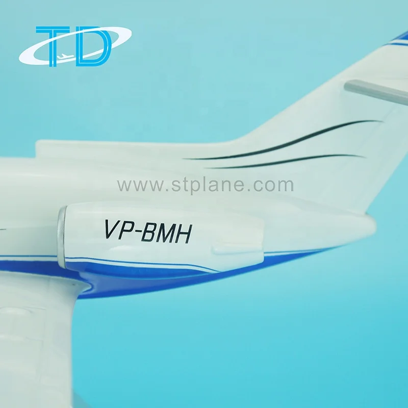 Hawker-800B 1:100 27cm Private Resin Model Aircraft Model