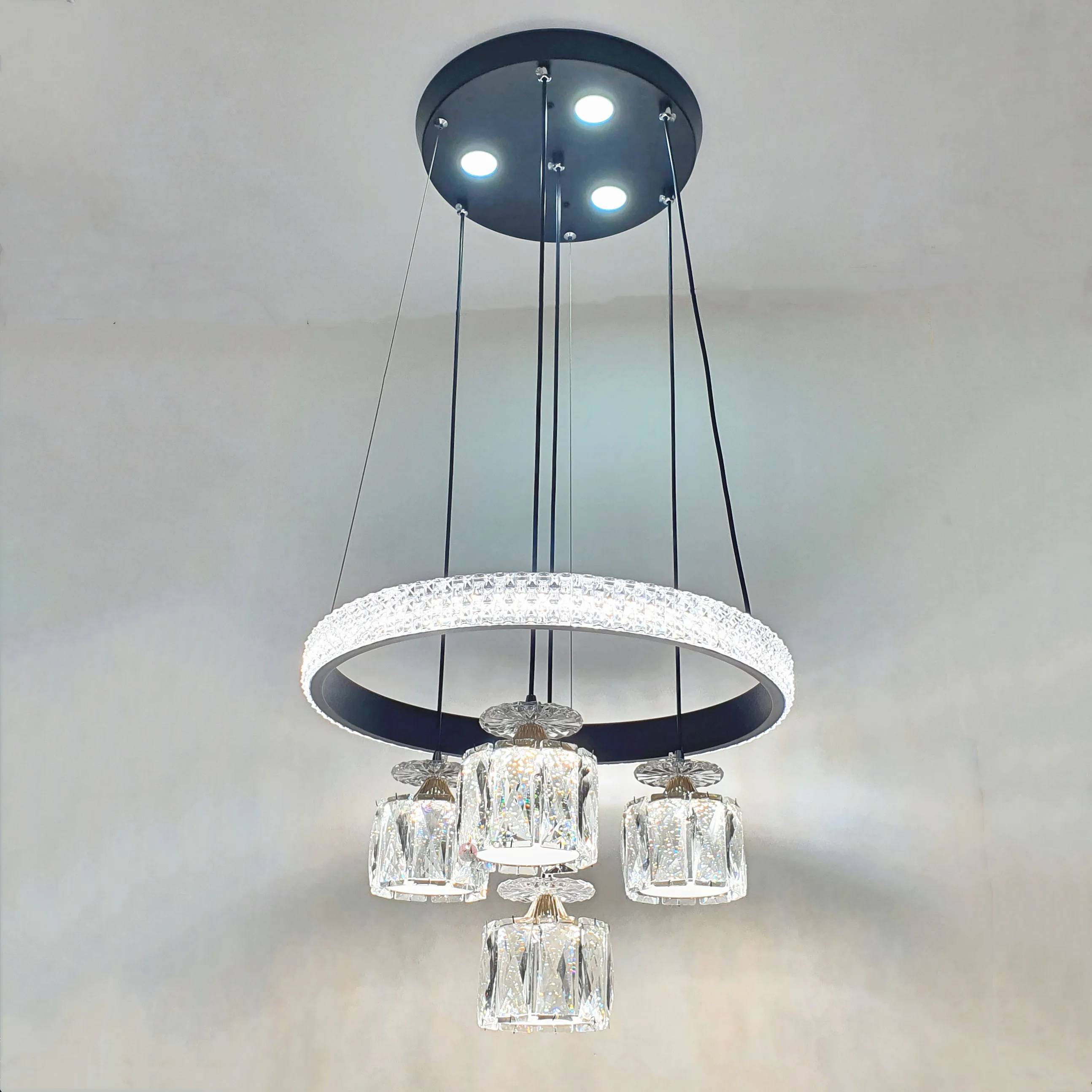 Хит продаж, светодиодная Люстра для отеля, домашняя светящаяся хрустальная люстра для кухни, коридора