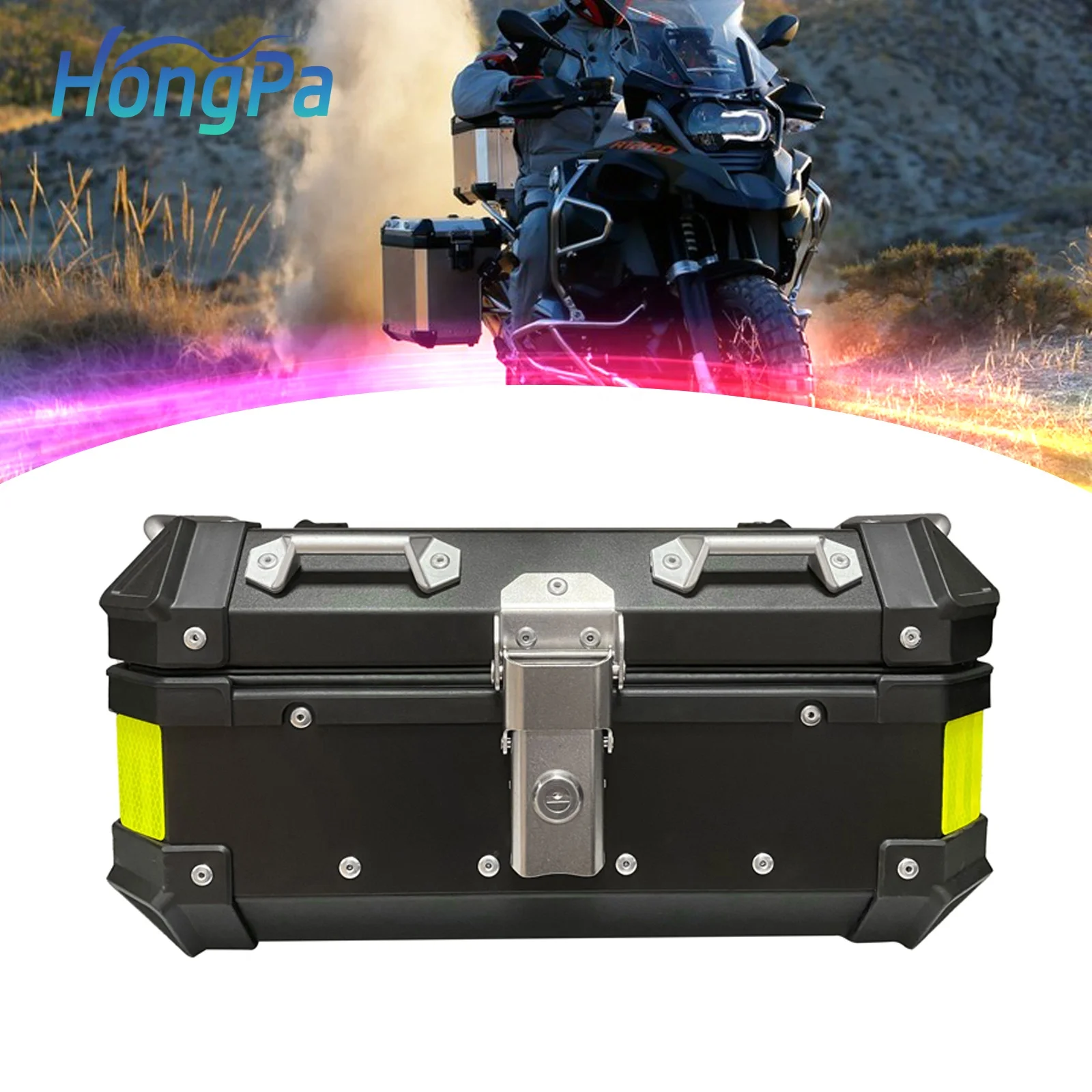 Universal Motorcycle Accessory Tail Box Travel Luggage Storage Box Trunk Alloy Top Case