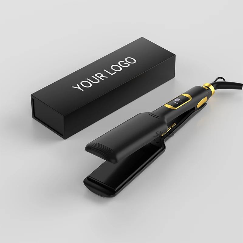 Titanium Flat Iron 2 inch Electric Hair Straightener Private Label Flat Iron Hair Straightener