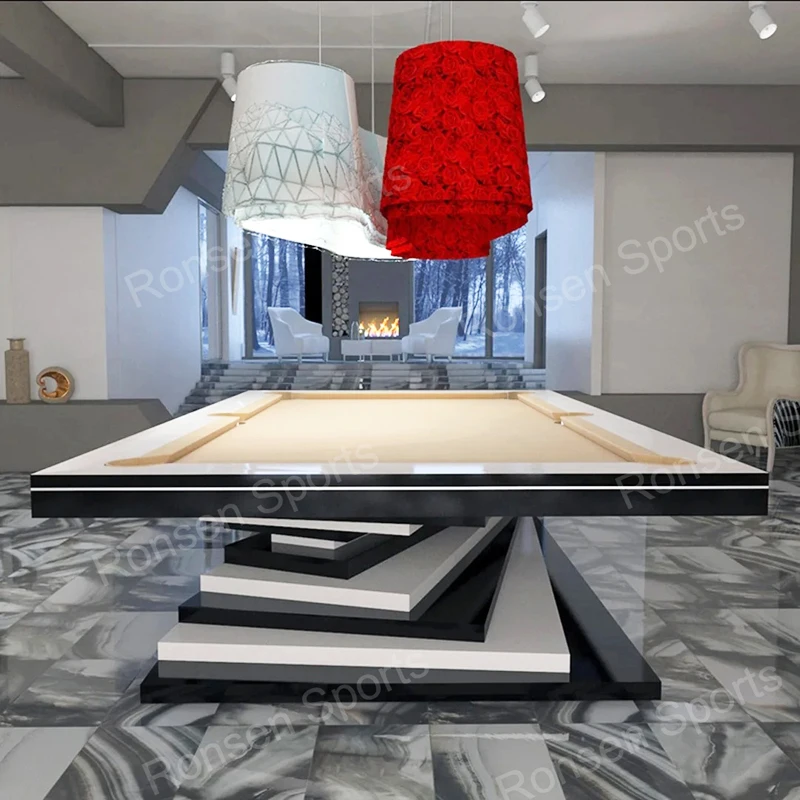 China Cheap Price Luxury Design Home Display Solid Wood 9ft 8ft 7ft Pool Table with High Quality Materials and Modern Looking