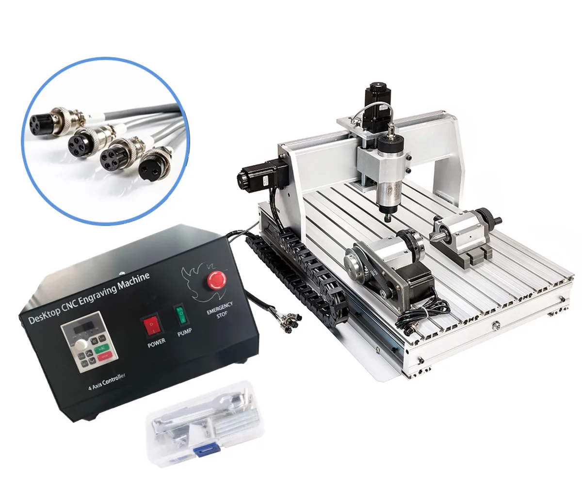 mini cnc router 4 axis mach3 usb control 6040 cnc milling engraving machine for metal wood