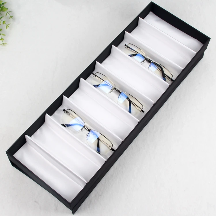 
2020 China Factory Elegant 9 pcs Leather Magnet Storage Box for glasses Display 