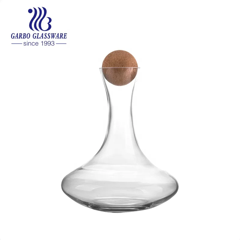 Flat Mouth Blowing Wine Decanter Europe 1500ml Home bar Use glassware Wine Serving Glass Whisky Decanter OEM Design Decanter