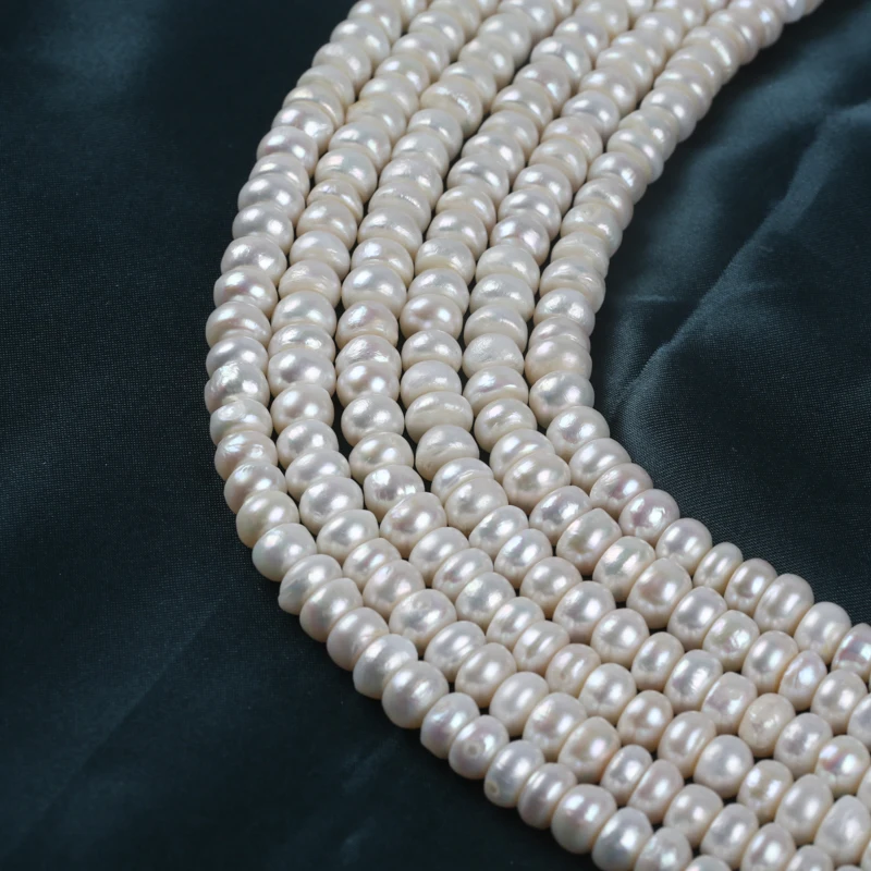 9-10mm A grade Wholesale Freshwater Loose button shape pearl for jewelry making