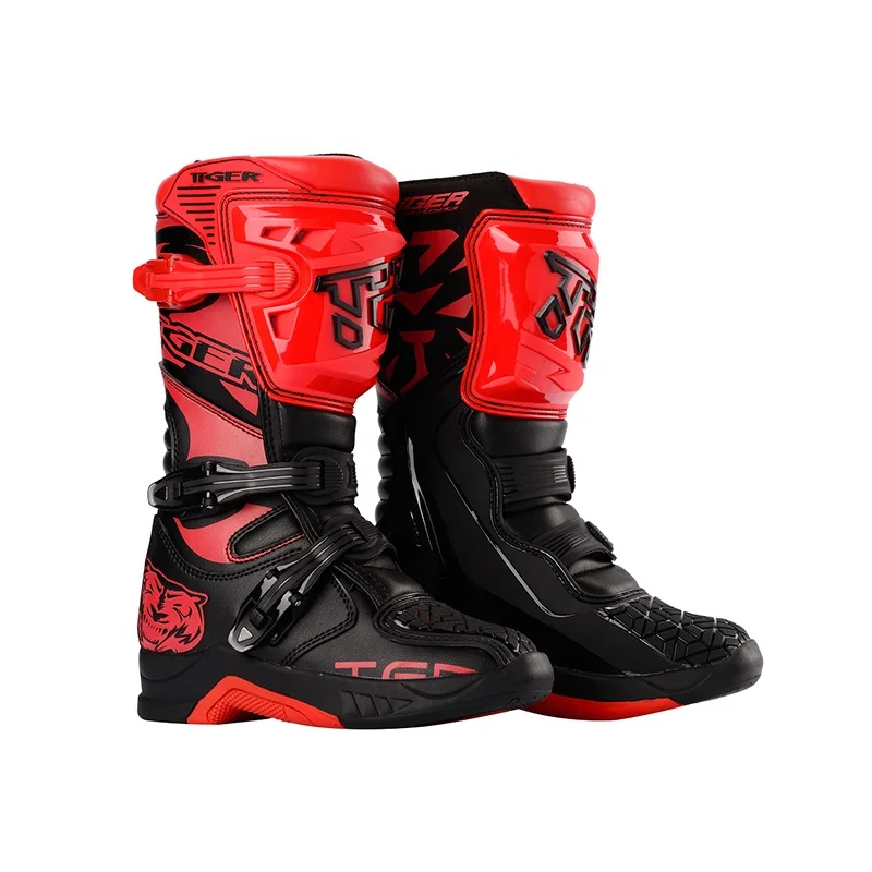 TR Tiger  Kids Off Road Motocross Shoes Kids Motorcycle Dirt Bike Boots Kids Motorcycle Racing Shoes