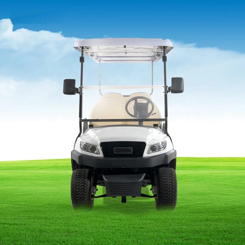 Popular 6 8  seater 48V high class golf car with LED lights lifted or non lifted suspension with rear flip-flop seats AC 5KW