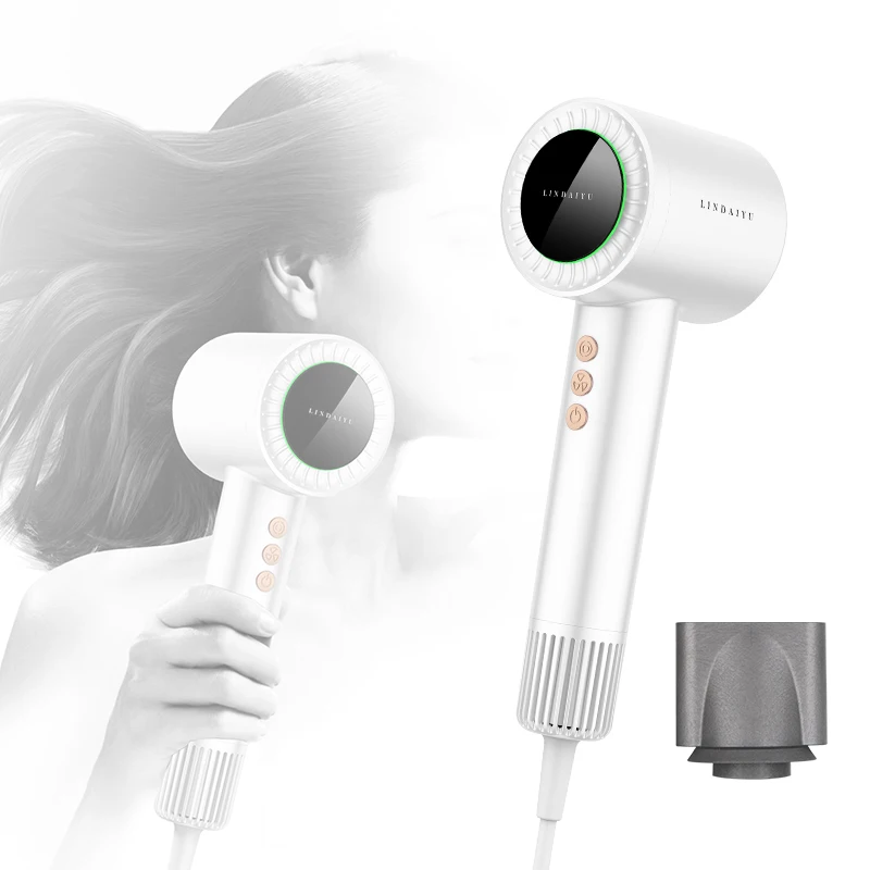 LDY Hair Dryer Professional Powerful Hair Dryer Fast Heating Hot And Cold Adjustment Ionic Air Blow Dryer with Air Collecting