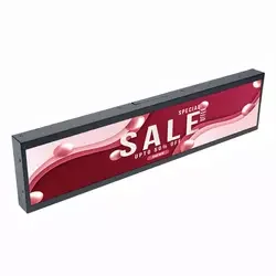 HD 16.4-75 inch shelf edge Stretched bar Digital Signage advertising Display LCD Screen