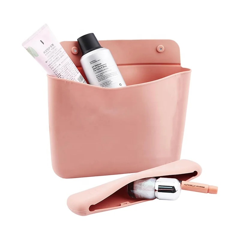 Travel Toiletry Makeup Brush Storage Bag Case Holder Silicone Cosmetic Brush Bag