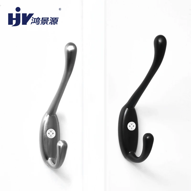 Wholesale Custom Baby Hooked 3M Gold Silver Black Single Robe Hook Coat And Hat Towel Hooks