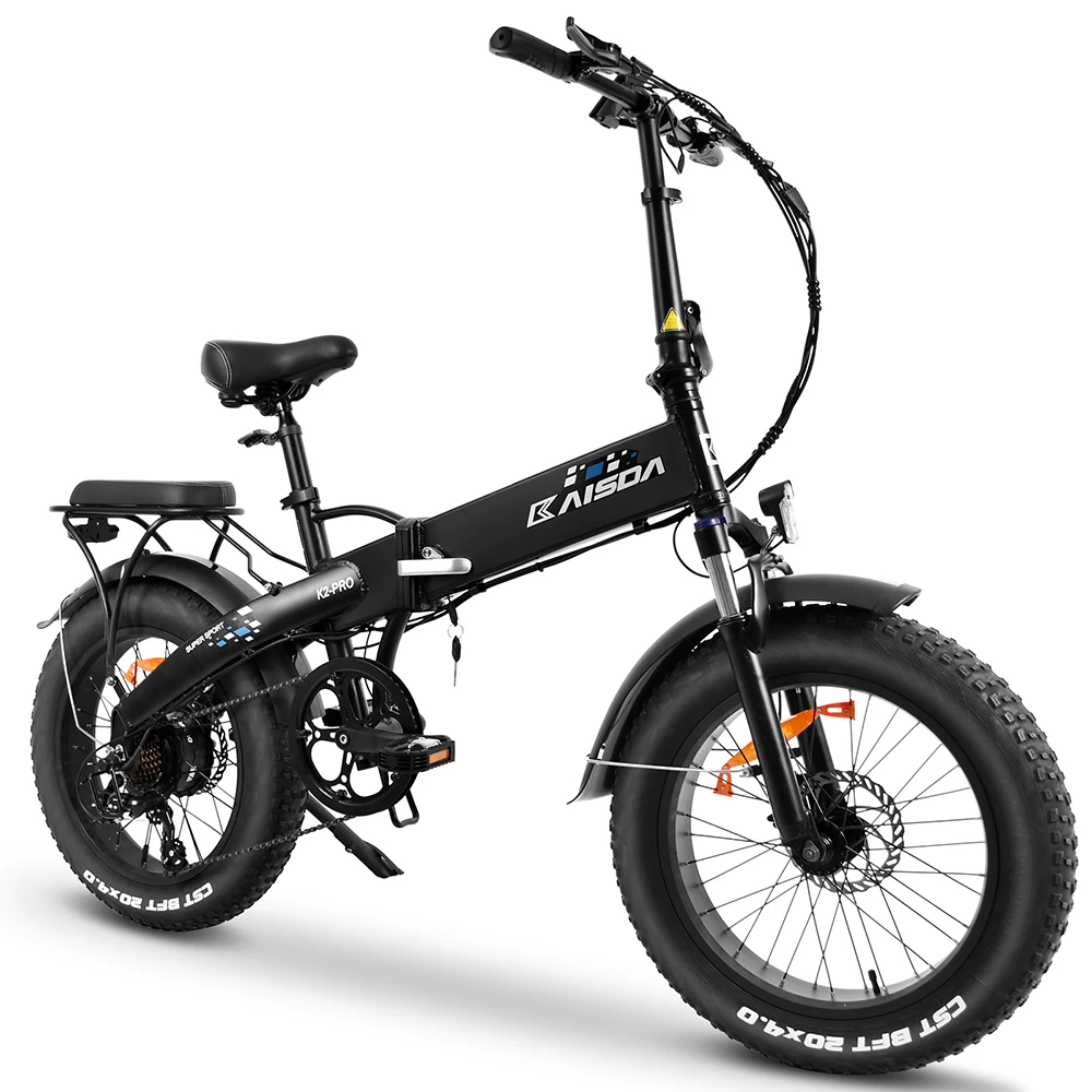 Kaisda K2-Pro 20-дюймовый электрический мопед 48 В 350 Вт складной электровелосипед Bafang быстрая модель толстая шина диапазон 60 км на раму мощности