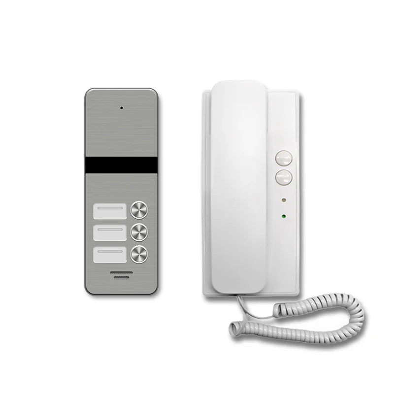 joytimer factory 2 wire audio door phone tube intercom doorbell handset for 3 cando apartments