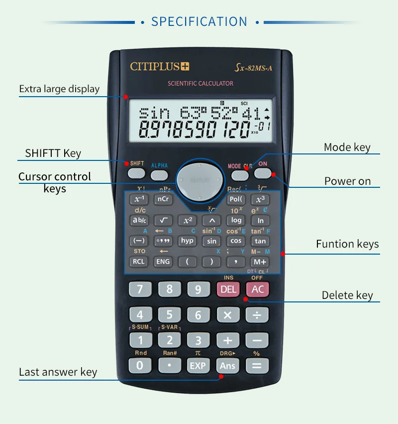 Scientific Calculator fx 991ms Price Calculadora Cientifica fx 100ms Electronic Student Solar Mathematical Calculator Scientific