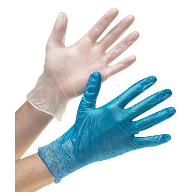 Protection Examination Disposable Vinyl Powder Free Transparent PVC Gloves