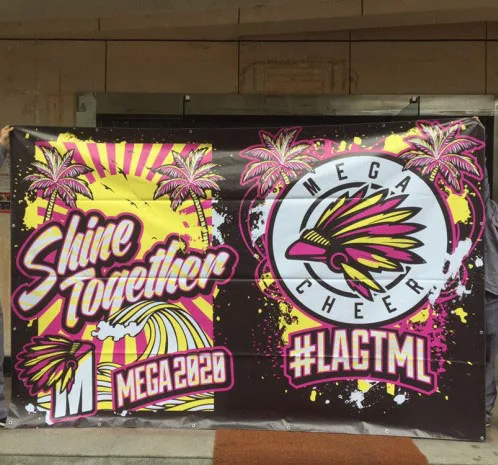 Custom printed supermarket advertising frontlit flex banner vinyl christmas banner for promotion