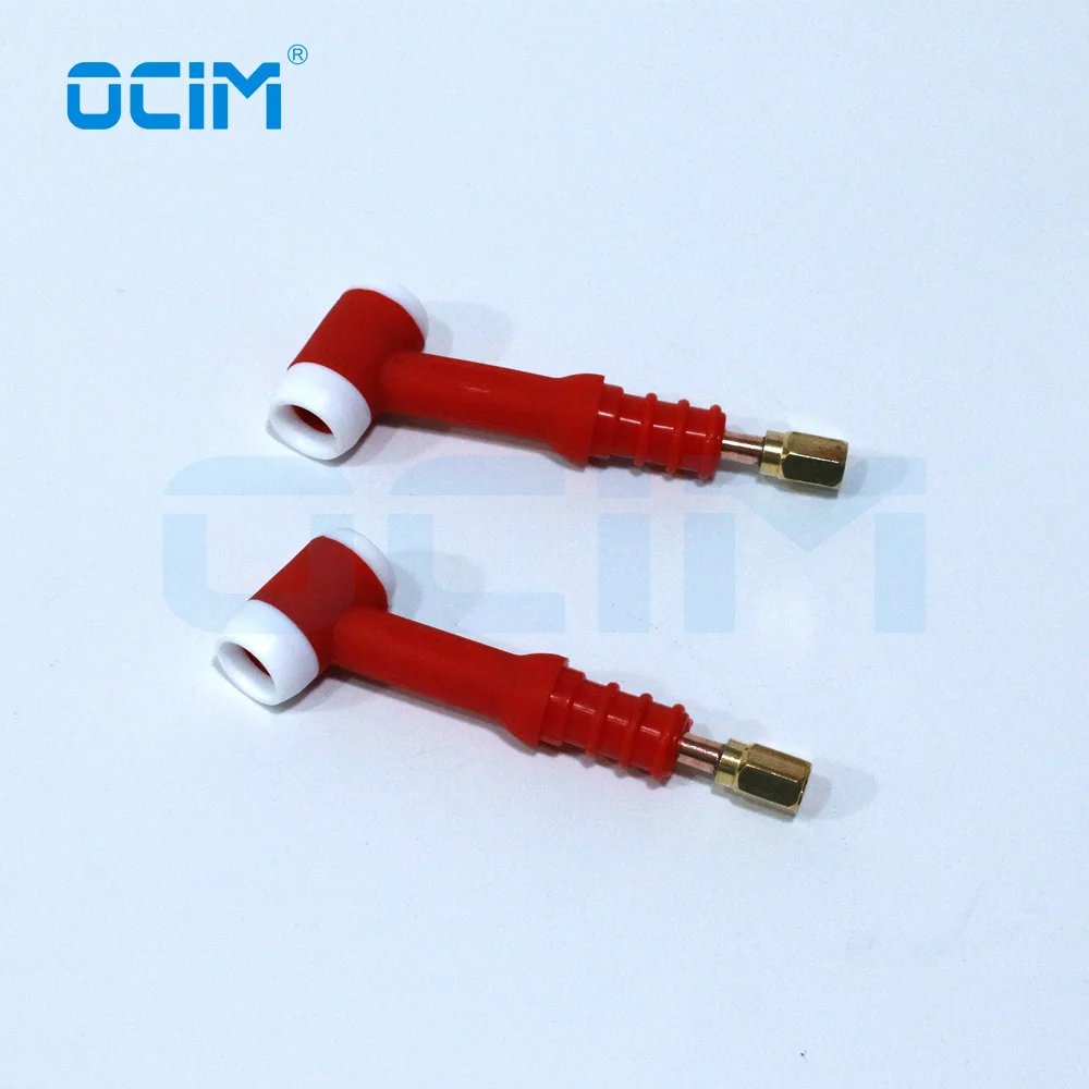 WP17 Red Handle Solders to Tig Torch Head