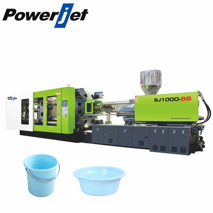 Powerjet все новые хорошее качество Серводвигатель системы пластиковый баррель ведро умывальник литья под давлением машина