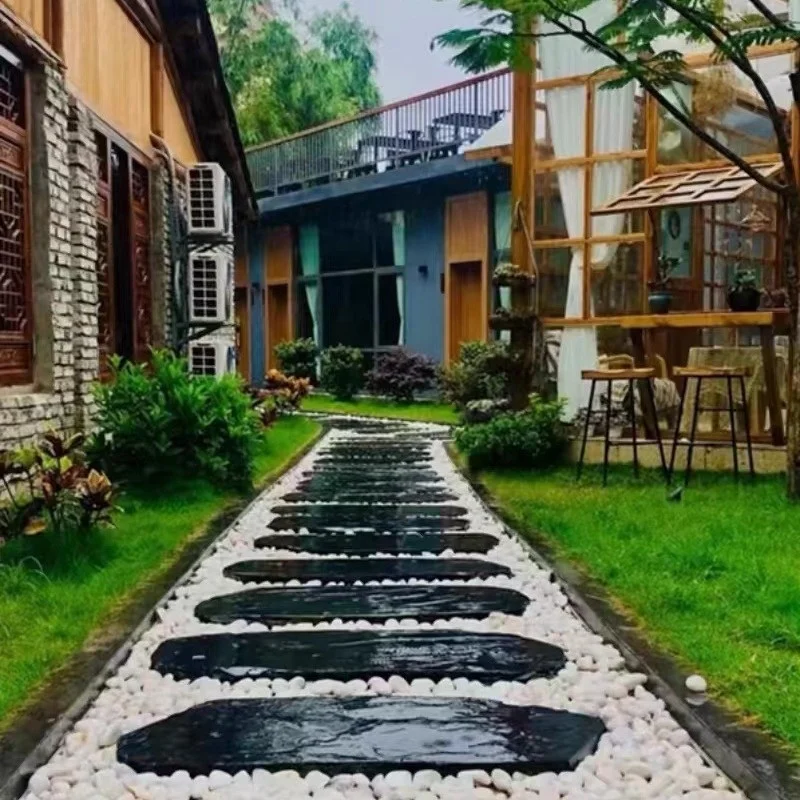 Landscaping snow white pebble stone for gardens white grave pebbles small white pebbles from Nanjing direct factory