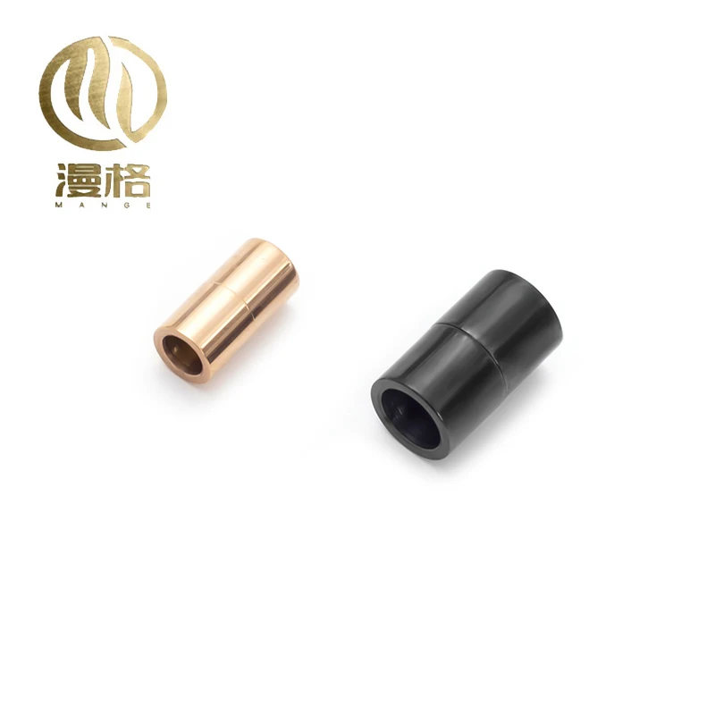 Stainless steel necklace clasp, rose gold and black jewelry necklace bracelet connection