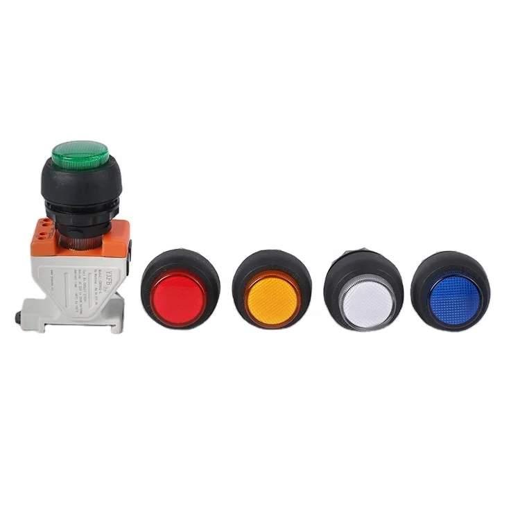 Round 30mm Square Ad22 Screw Indicator Lamp Signal Lamp Sodler Pins Push Button Type Pilot Lamp
