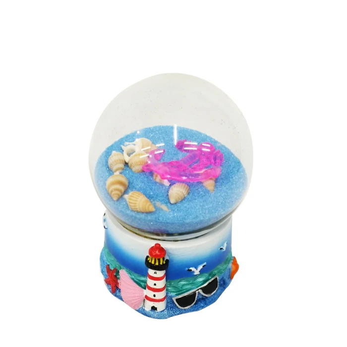 65# Resin Snow Ball Custom Glass Water Globe Tourism