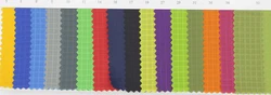 Colorful 210D three lines 0.5 grid pu coated nylon fabric china for upscale cloth lining