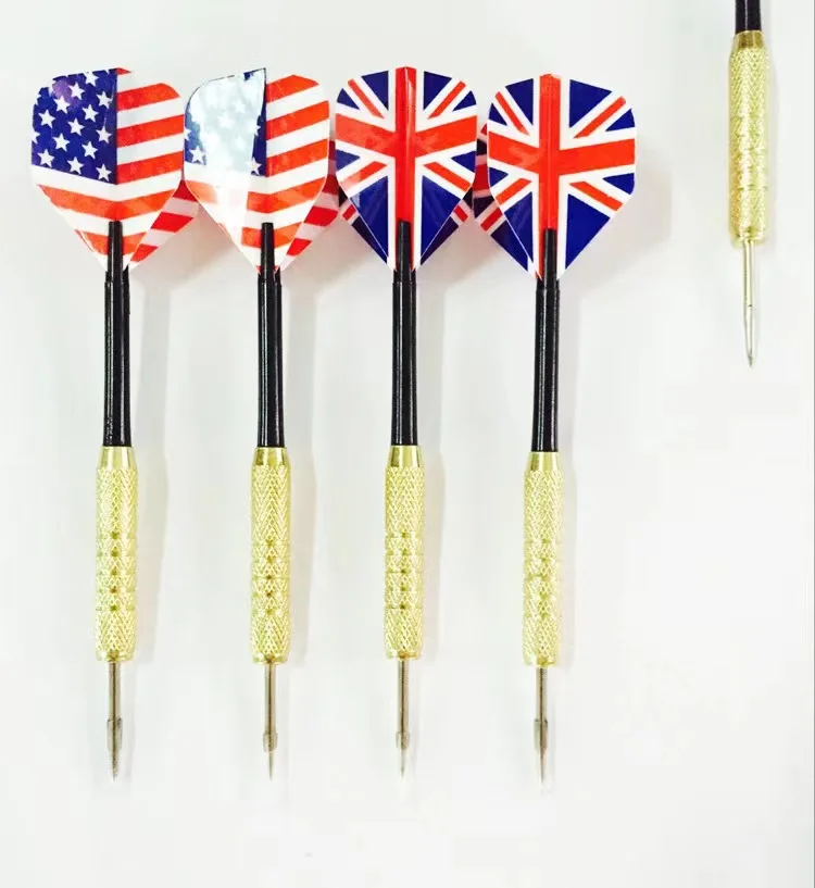 Flag dart professional black metal steel darts set tip darts for dartboards
