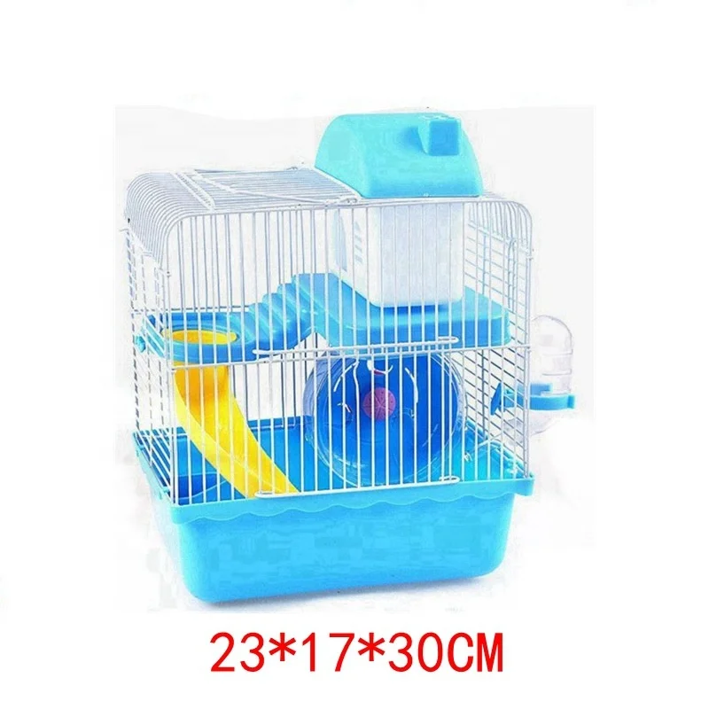 Golden bear cage Double deck deluxe hamster  house cage toy castle Hamster cage